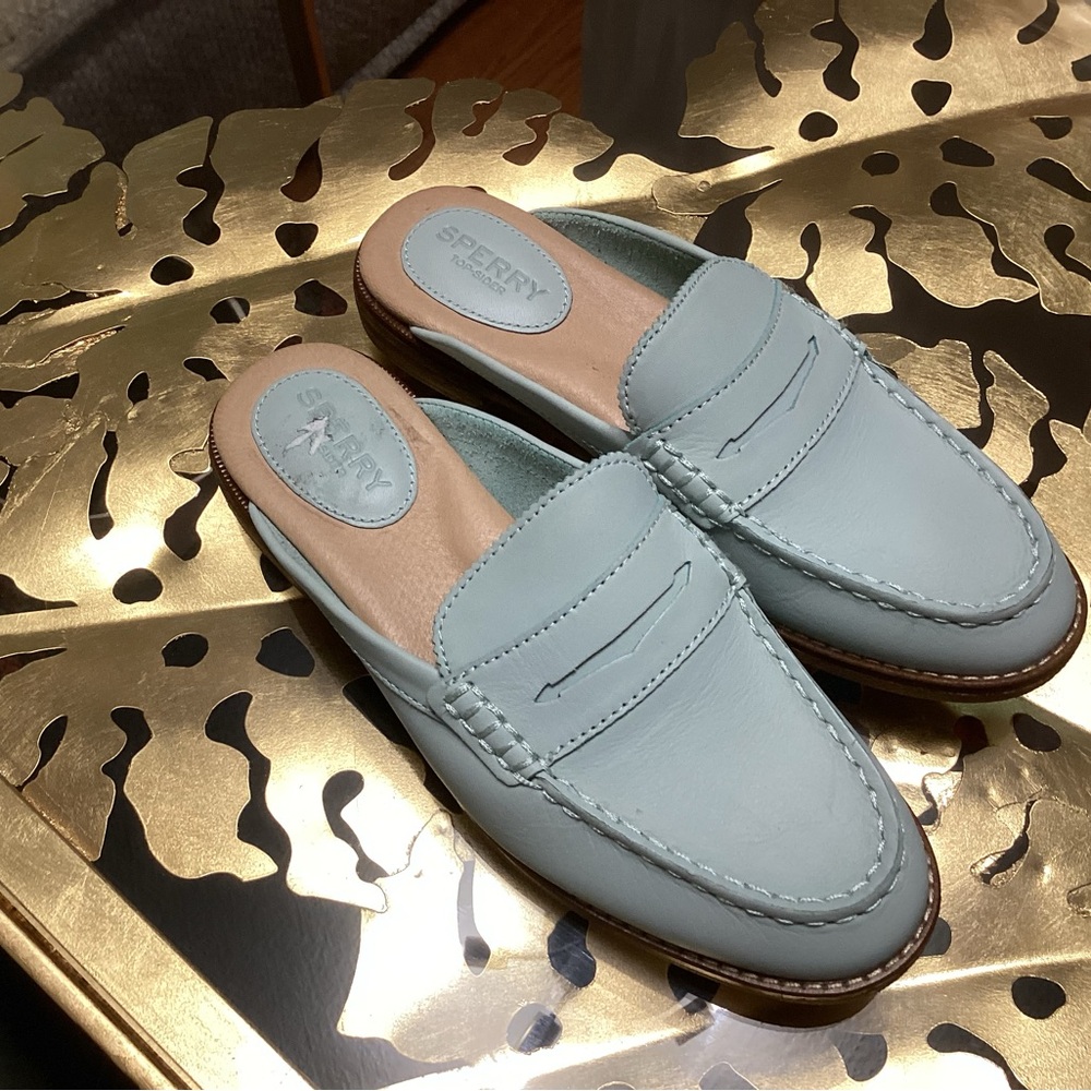 Sperry Women's Light Blue Mules